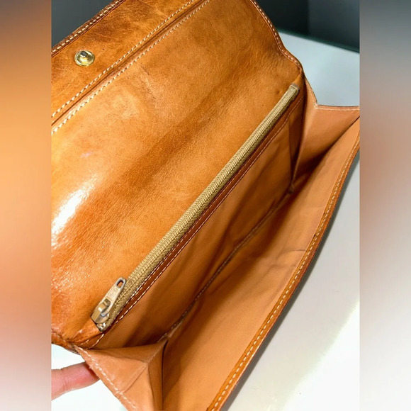 Celine Vintage Brown Macadam Continental Wallet - Picture 5 of 15